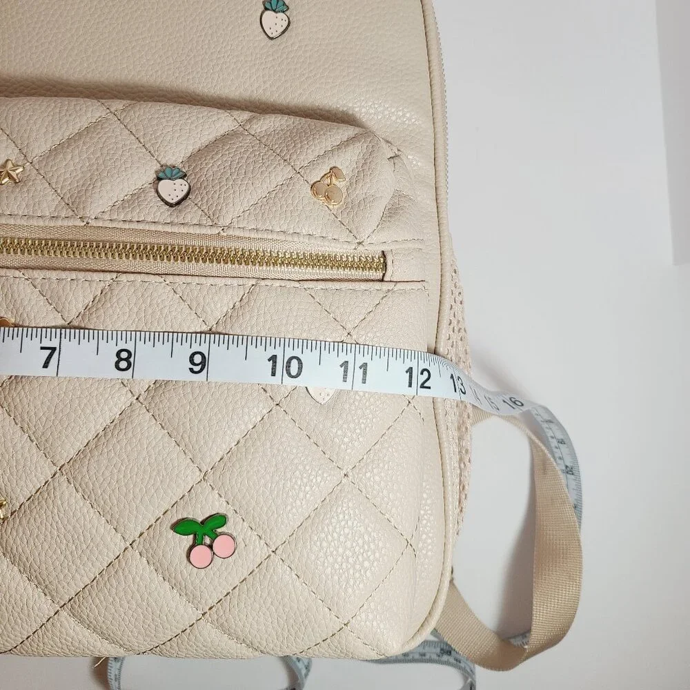 Under One Sky Cream Backpack – Strawberry Charm Design – NWT - Picture 10 of 13